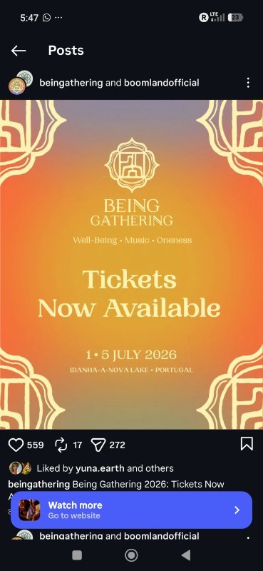 Being gathering @ boomland - Yoga